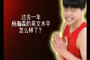 看杨瀚森的翻译刘禹铖对小杨目前英语水平是怎样点评的